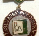 Powiększ zdjęcie Zdjęcie Odznaka honorowa Zasłużony pracownik ZPW Grajewo