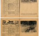 Powiększ zdjęcie Strony Grajewskiego Kalendarza Ludowego z 1944 r. - kalendarz na marzec i kwiecień, wersja polska i niemiecka